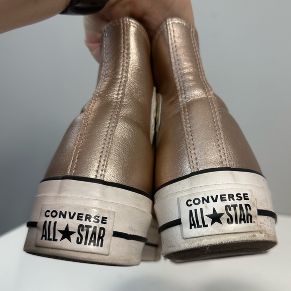 Converse CTAS Metallic Lift Platform Hi Sneakers Size 9 - Picture 15 of 15